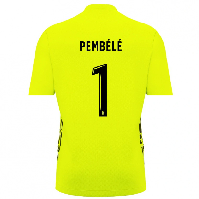 Danxen Mujer Camiseta Willange Pembélé #1 Verde Fluorescente Portero Equipación 2025/26 La Camisa México