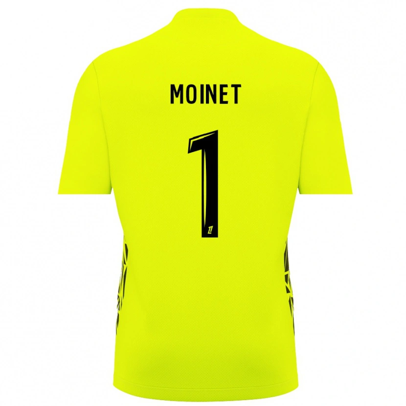 Danxen Mujer Camiseta Victor Moinet #1 Verde Fluorescente Portero Equipación 2025/26 La Camisa México