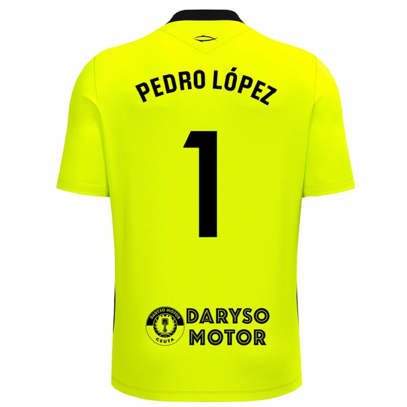 Danxen Mujer Camiseta Pedro López #1 Negro Verde Amarillo Portero Equipación 2025/26 La Camisa México