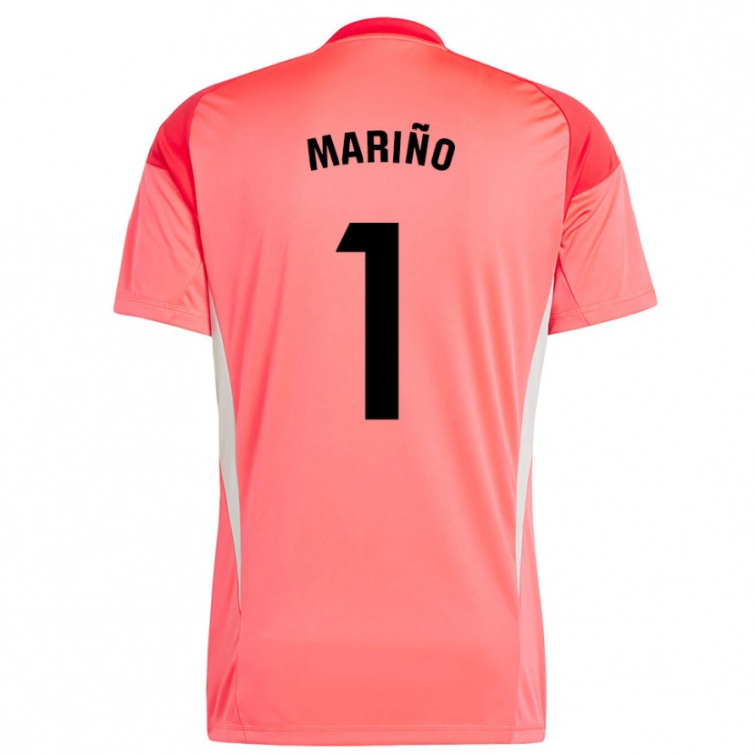 Danxen Mujer Camiseta Diego Mariño #1 Rojo Naranja Portero Equipación 2025/26 La Camisa México