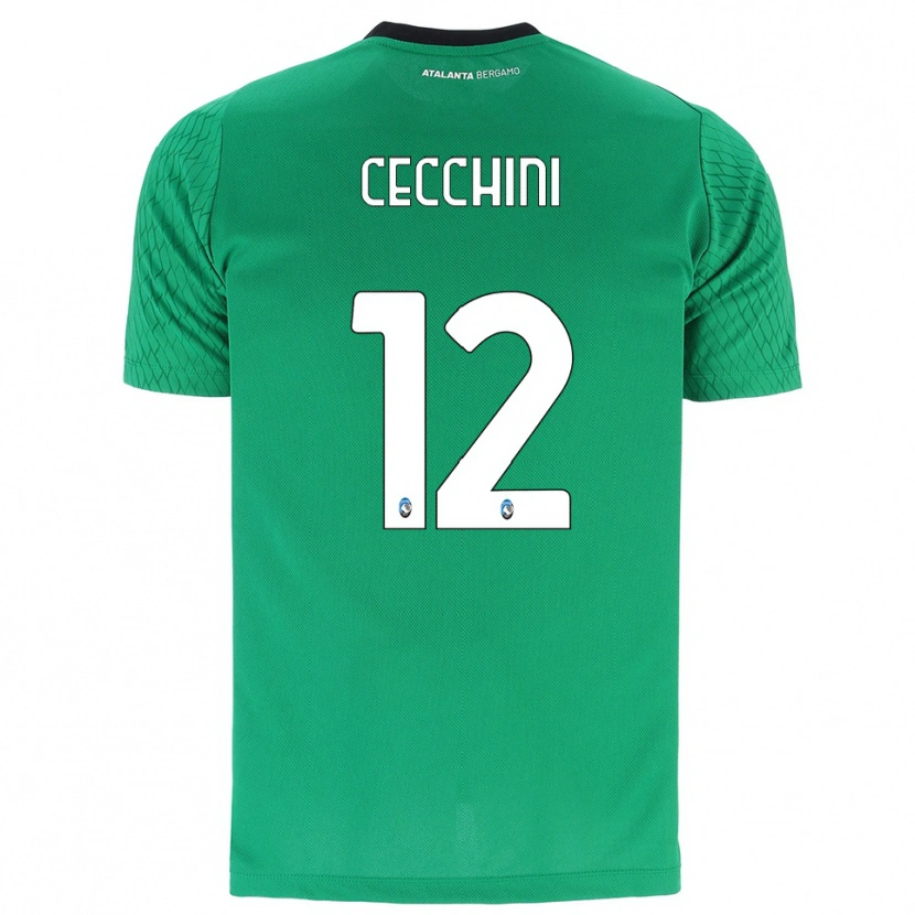 Danxen Mujer Camiseta Filippo Cecchini #12 Verde Esmeralda Portero Equipación 2025/26 La Camisa México