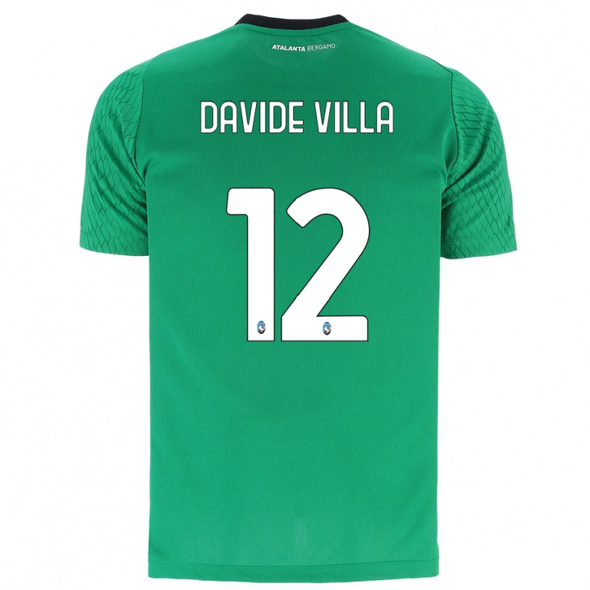 Danxen Mujer Camiseta Matteo Davide Villa #12 Verde Esmeralda Portero Equipación 2025/26 La Camisa México