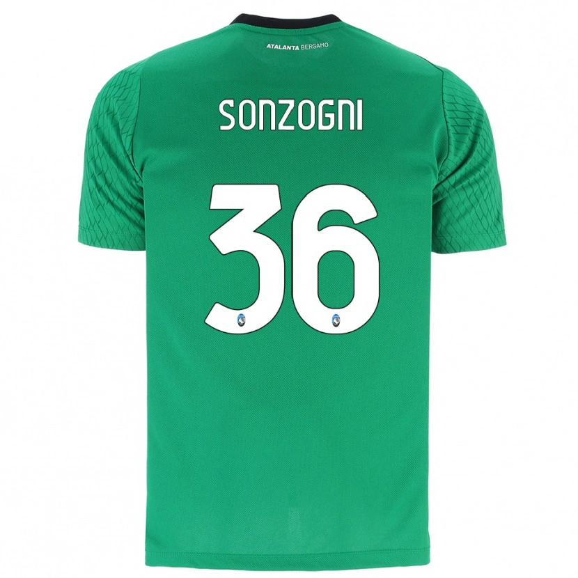 Danxen Mujer Camiseta Mattia Sonzogni #36 Verde Esmeralda Portero Equipación 2025/26 La Camisa México