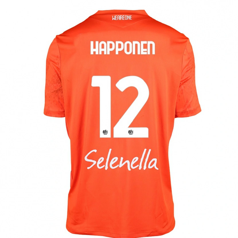 Danxen Mujer Camiseta Ukko Happonen #12 Naranja Negro Blanco Portero Equipación 2025/26 La Camisa México