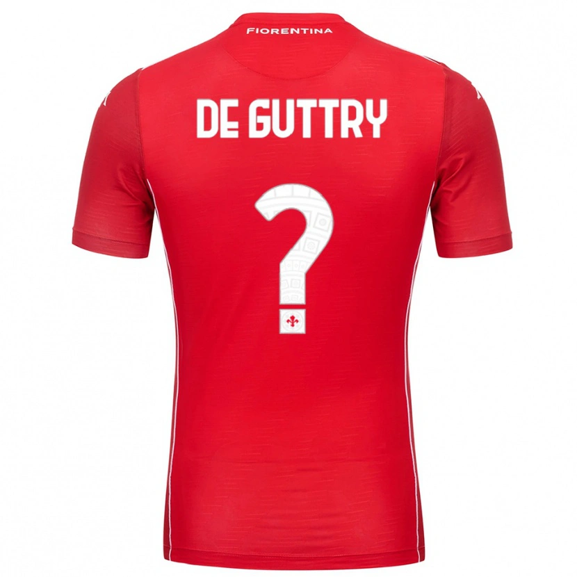 Danxen Mujer Camiseta Elia De Guttry #0 Rojo Blanco Portero Equipación 2025/26 La Camisa México