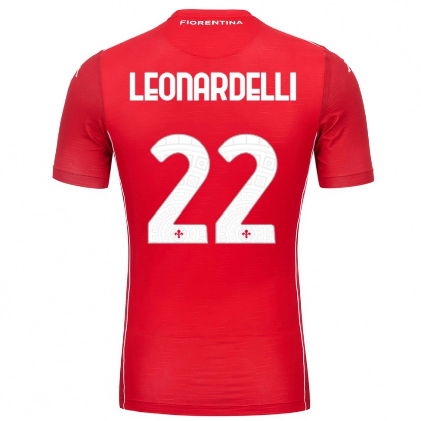 Danxen Mujer Camiseta Pietro Leonardelli #22 Rojo Blanco Portero Equipación 2025/26 La Camisa México