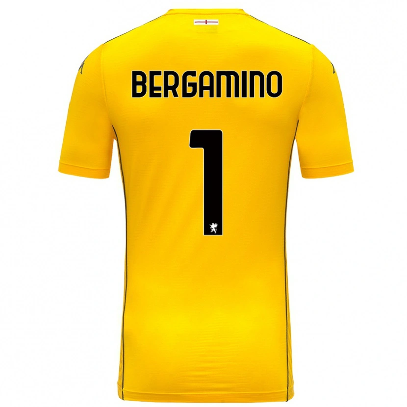 Danxen Mujer Camiseta Giovanni Bergamino #1 Amarillo Oscuro Negro Portero Equipación 2025/26 La Camisa México