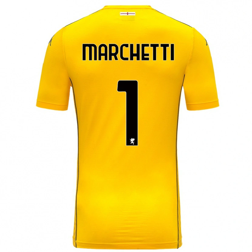 Danxen Mujer Camiseta Lisa Marchetti #1 Amarillo Oscuro Negro Portero Equipación 2025/26 La Camisa México