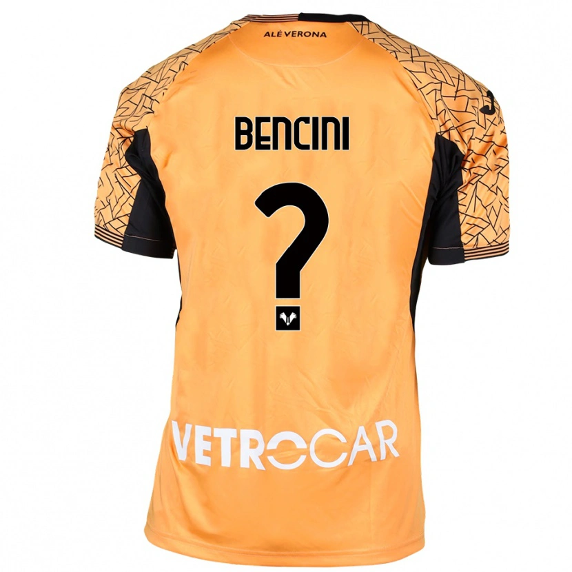Danxen Mujer Camiseta Mattia Bencini #0 Naranja Negro Blanco Portero Equipación 2025/26 La Camisa México