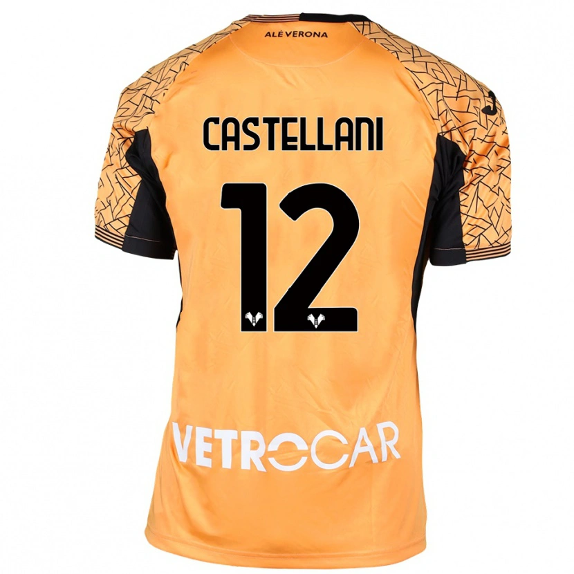 Danxen Mujer Camiseta Zeno Castellani #12 Naranja Negro Blanco Portero Equipación 2025/26 La Camisa México
