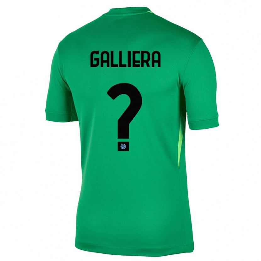 Danxen Mujer Camiseta Carlo Galliera #0 Verde Claro Negro Portero Equipación 2025/26 La Camisa México