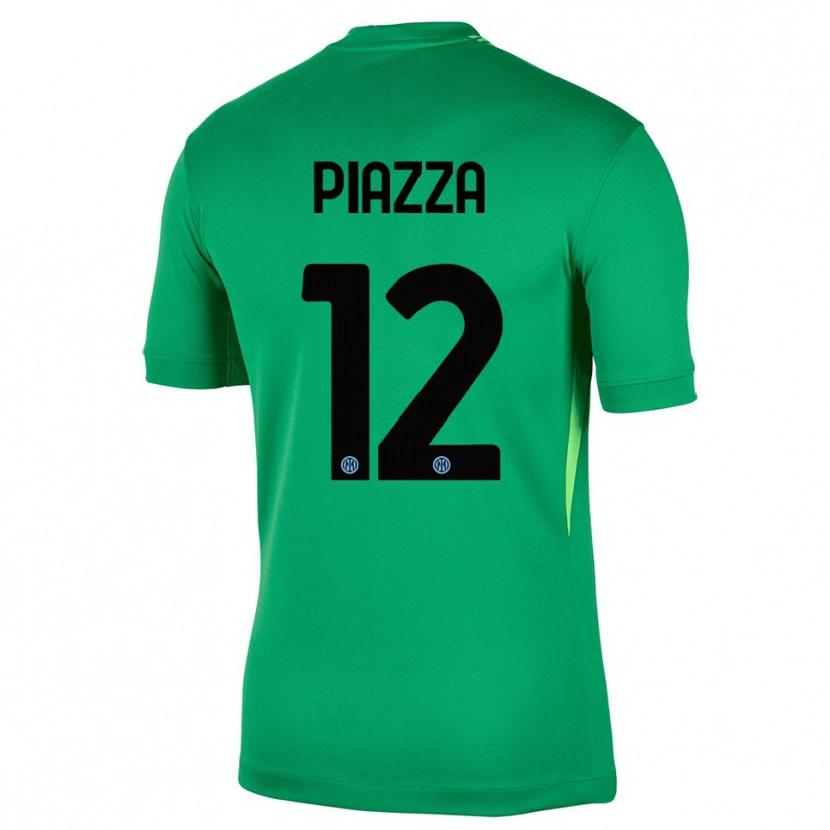 Danxen Mujer Camiseta Alessia Piazza #12 Verde Claro Negro Portero Equipación 2025/26 La Camisa México
