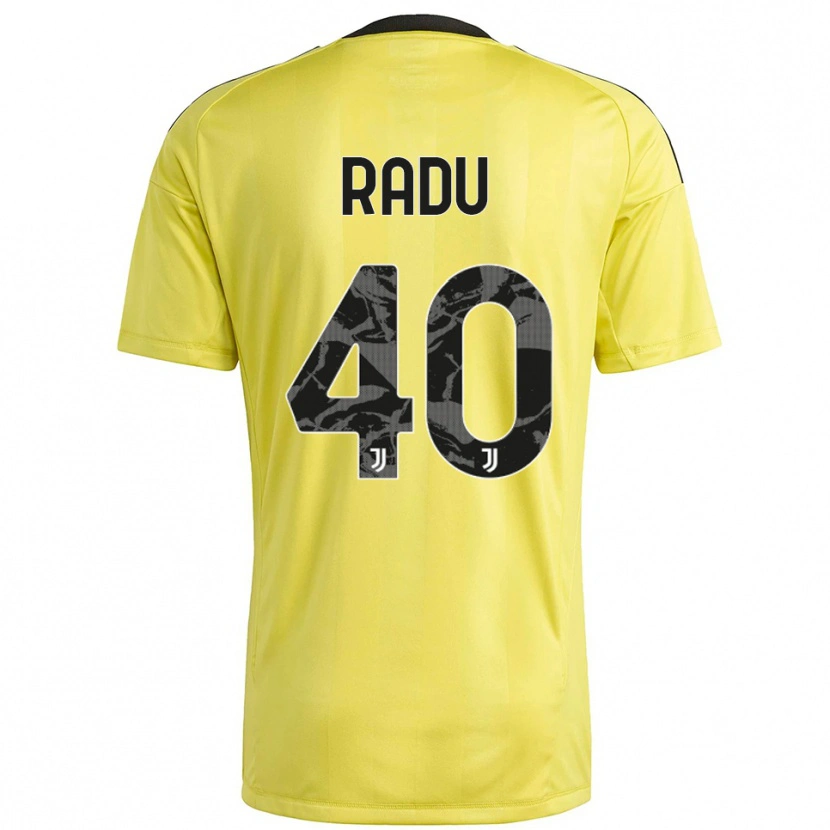 Danxen Mujer Camiseta Riccardo Radu #40 Blanco Amarillo Portero Equipación 2025/26 La Camisa México