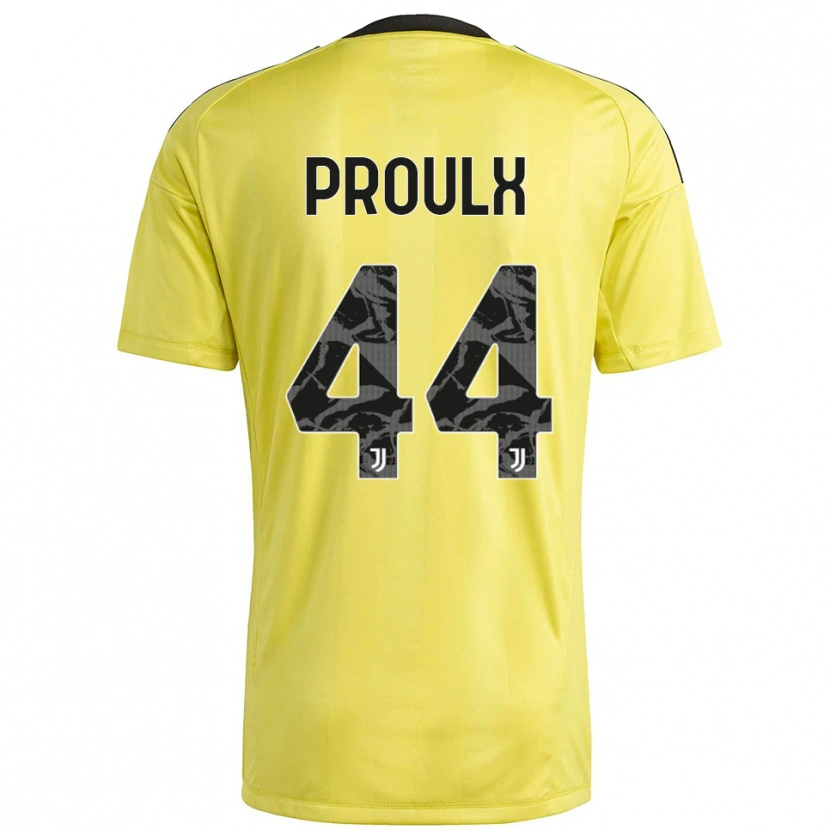 Danxen Mujer Camiseta Lysianne Proulx #44 Blanco Amarillo Portero Equipación 2025/26 La Camisa México