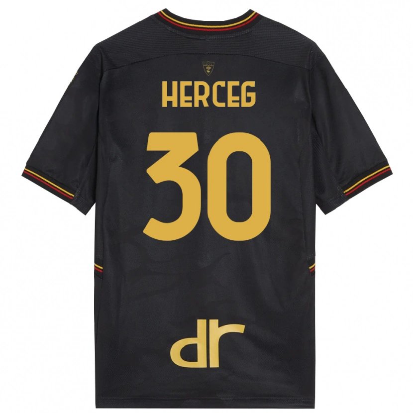 Danxen Mujer Camiseta Lovro Herceg #30 Negro Marrón Portero Equipación 2025/26 La Camisa México