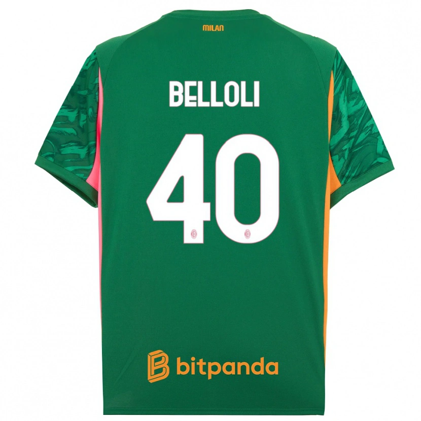 Danxen Mujer Camiseta Sofia Belloli #40 Verde Naranja Rosa Portero Equipación 2025/26 La Camisa México
