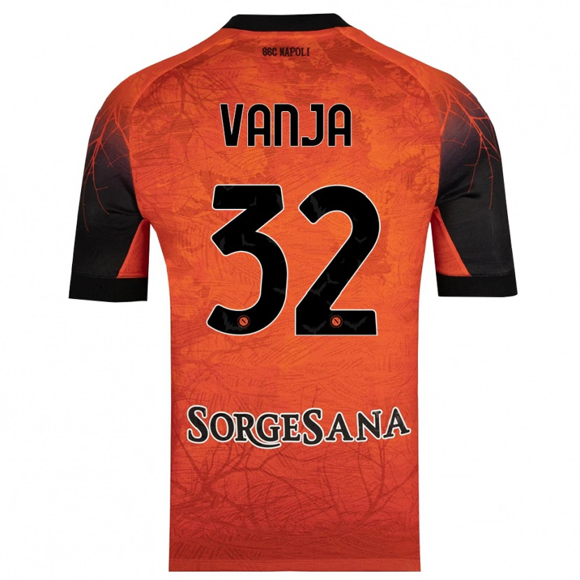 Danxen Mujer Camiseta Vanja Milinković-Savić #32 Naranja Rojo Negro Portero Equipación 2025/26 La Camisa México