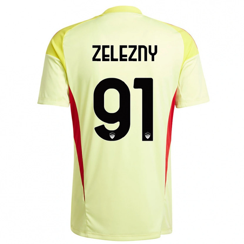 Danxen Mujer Camiseta Radoslaw Zelezny #91 Amarillo Claro Naranja Portero Equipación 2025/26 La Camisa México
