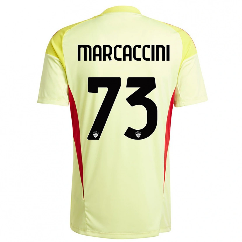 Danxen Mujer Camiseta Alessio Marcaccini #73 Amarillo Claro Naranja Portero Equipación 2025/26 La Camisa México