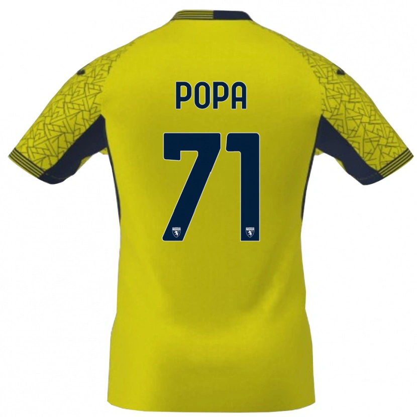 Danxen Mujer Camiseta Mihai Popa #71 Amarillo Negro Portero Equipación 2025/26 La Camisa México