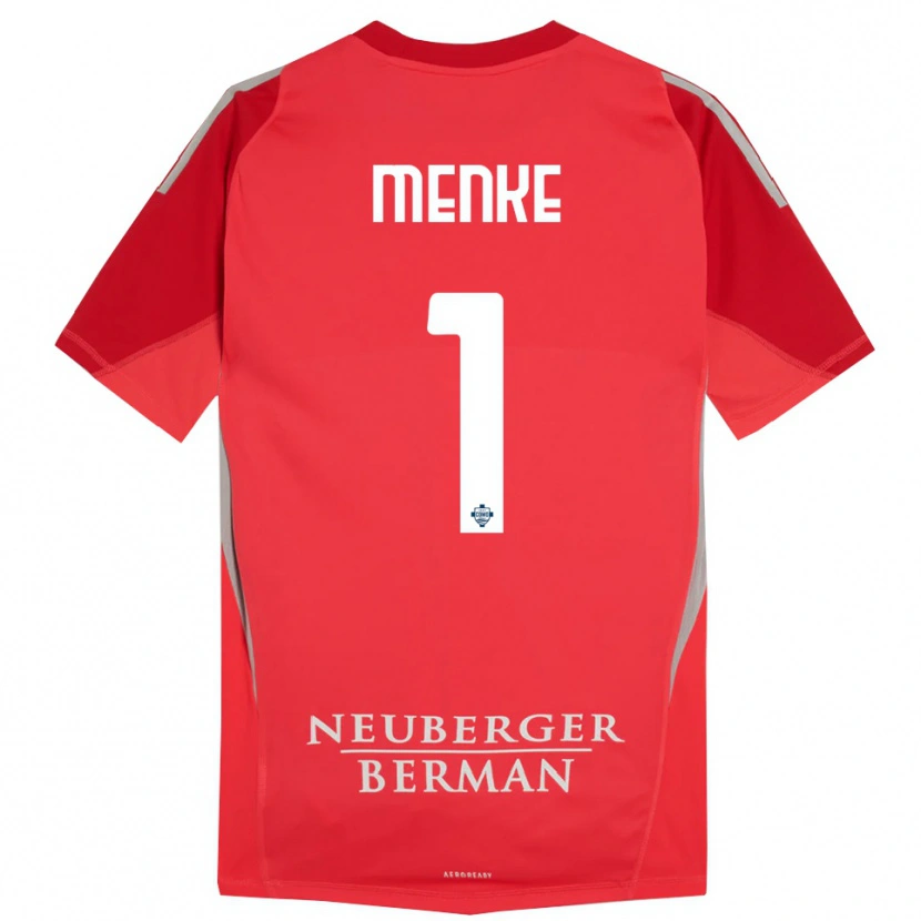 Danxen Mujer Camiseta Henrique Menke #1 Rojo Gris Portero Equipación 2025/26 La Camisa México