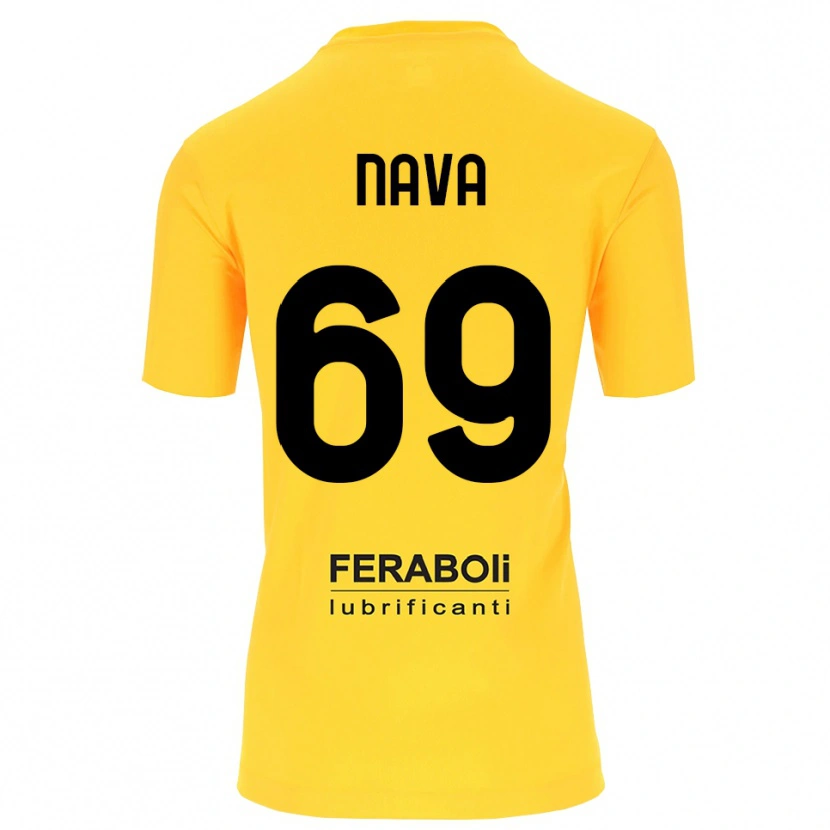 Danxen Mujer Camiseta Lapo Nava #69 Amarillo Negro Portero Equipación 2025/26 La Camisa México