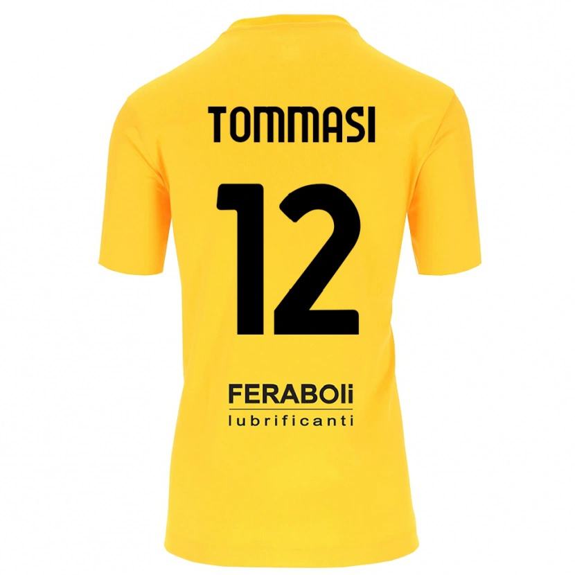 Danxen Mujer Camiseta Francesco Tommasi #12 Amarillo Negro Portero Equipación 2025/26 La Camisa México