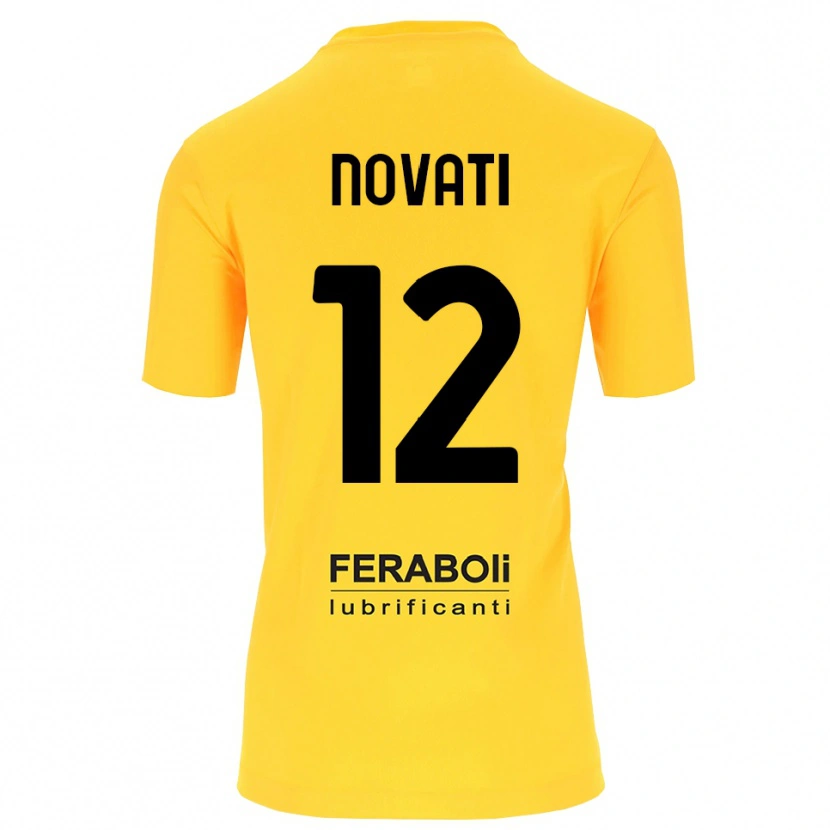 Danxen Mujer Camiseta Lorenzo Novati #12 Amarillo Negro Portero Equipación 2025/26 La Camisa México