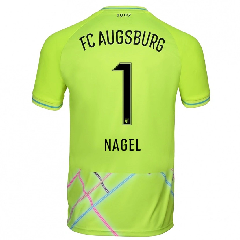 Danxen Mujer Camiseta Timo Nagel #1 Verde Amarillo Negro Portero Equipación 2025/26 La Camisa México