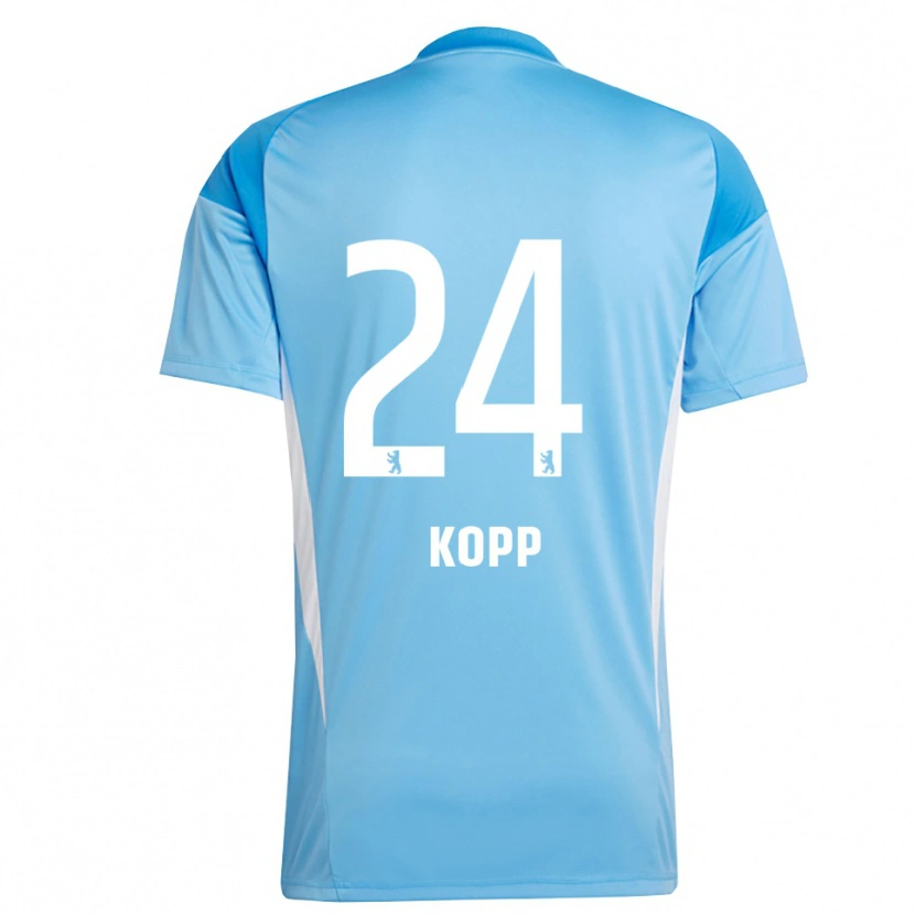 Danxen Mujer Camiseta Marvin Kopp #24 Azul Negro Portero Equipación 2025/26 La Camisa México