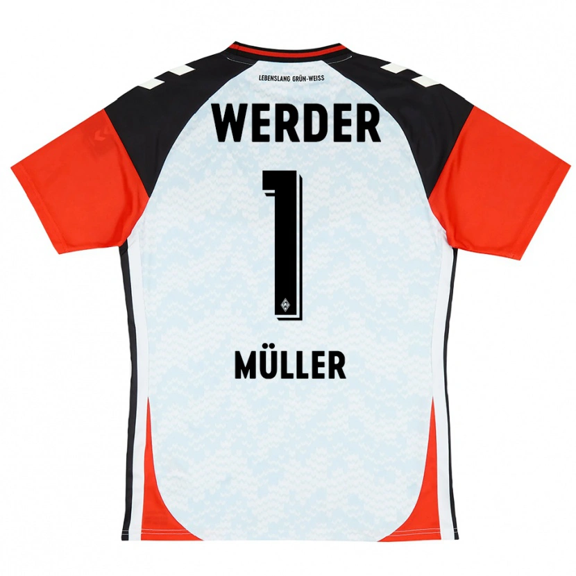 Danxen Mujer Camiseta Vincent Müller #1 Amarillo Rojo Negro Portero Equipación 2025/26 La Camisa México