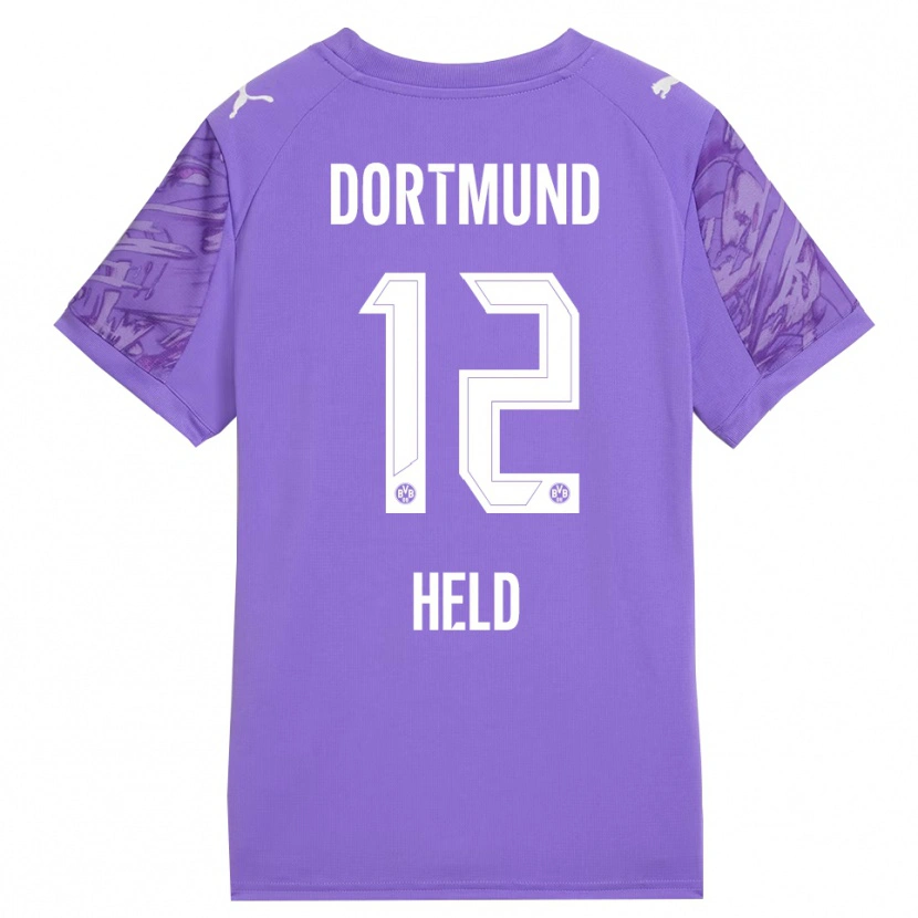 Danxen Mujer Camiseta Aaron Held #12 Lila Blanco Portero Equipación 2025/26 La Camisa México