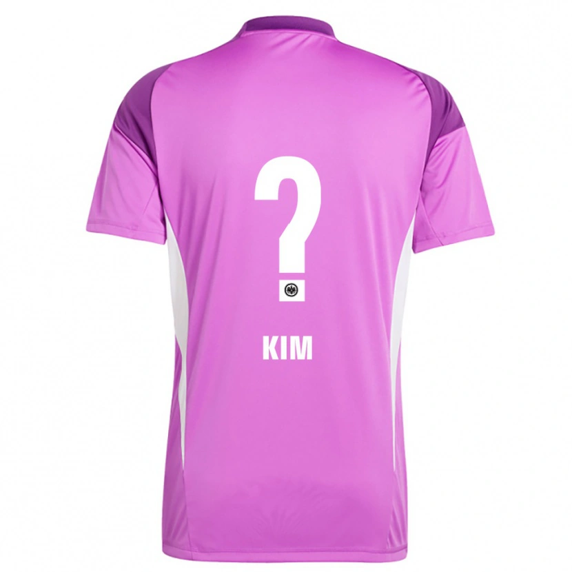 Danxen Mujer Camiseta Junhyung Kim #0 Lila Blanco Portero Equipación 2025/26 La Camisa México