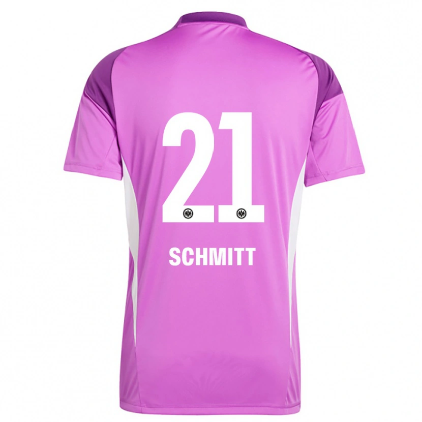 Danxen Mujer Camiseta Joshua Schmitt #21 Lila Blanco Portero Equipación 2025/26 La Camisa México