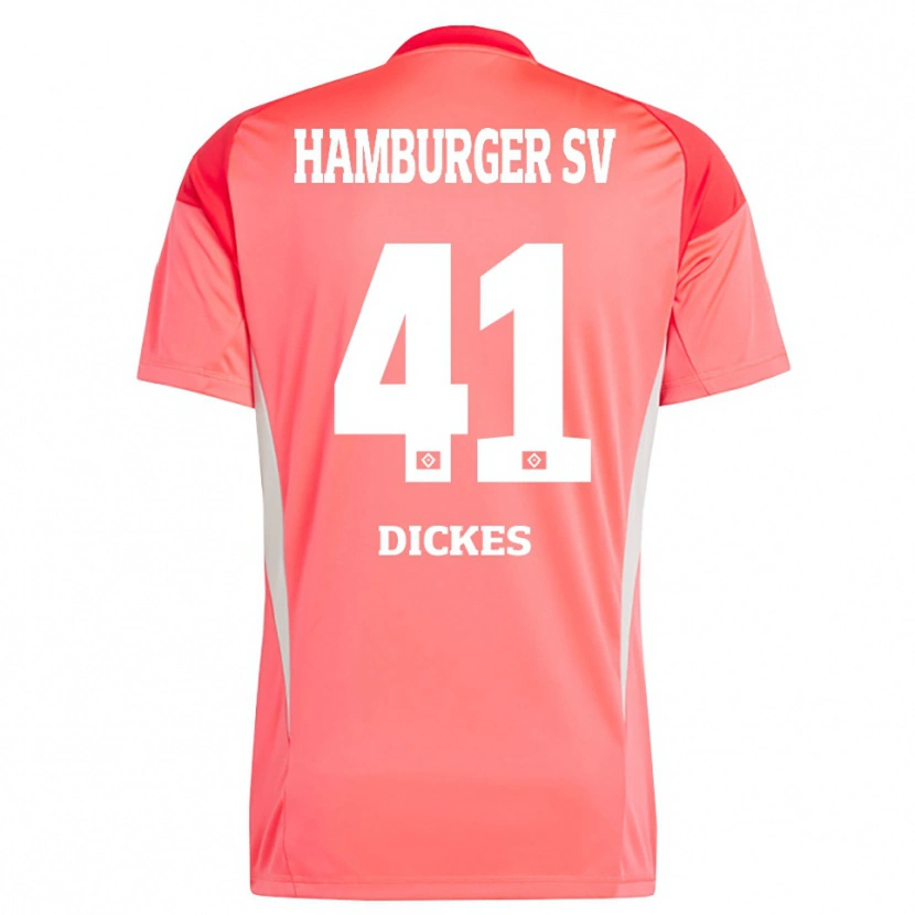 Danxen Mujer Camiseta Fernando Dickes #41 Naranja Rojo Portero Equipación 2025/26 La Camisa México
