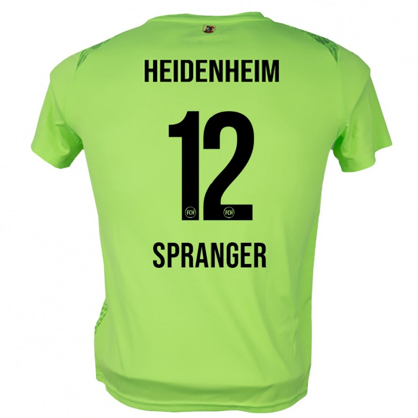 Danxen Mujer Camiseta Luke Spranger #12 Verde Pálido Portero Equipación 2025/26 La Camisa México