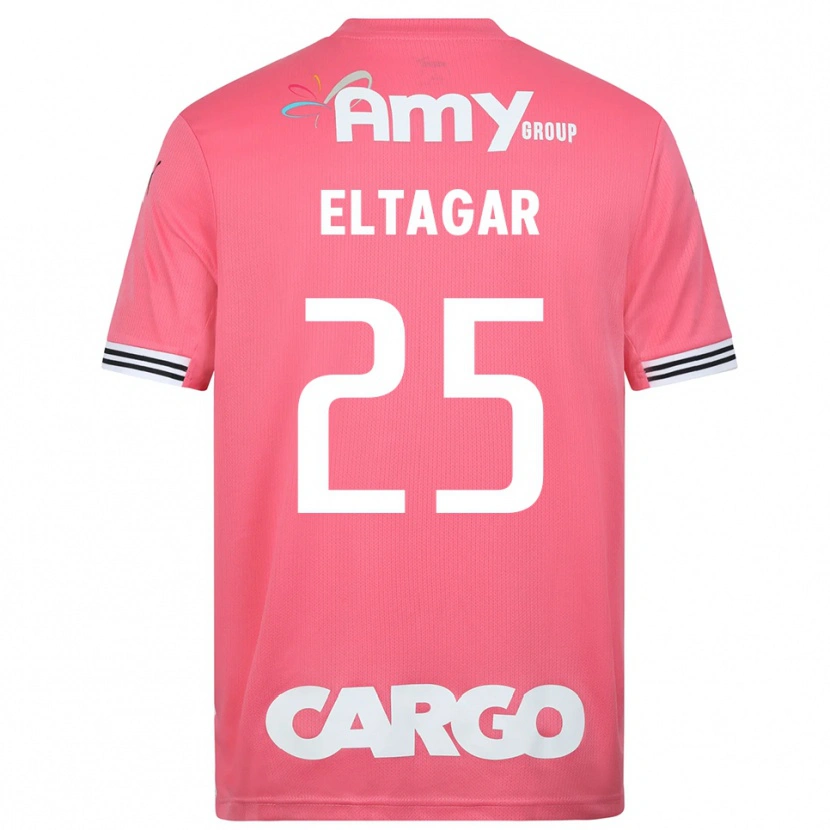 Danxen Mujer Camiseta Barak Eltagar #25 Blanco Rosa Portero Equipación 2025/26 La Camisa México