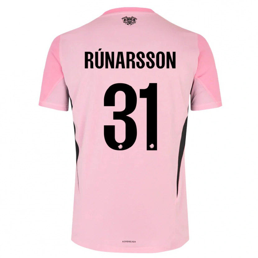 Danxen Mujer Camiseta Rúnar Alex Rúnarsson #31 Negro Rosa Portero Equipación 2025/26 La Camisa México