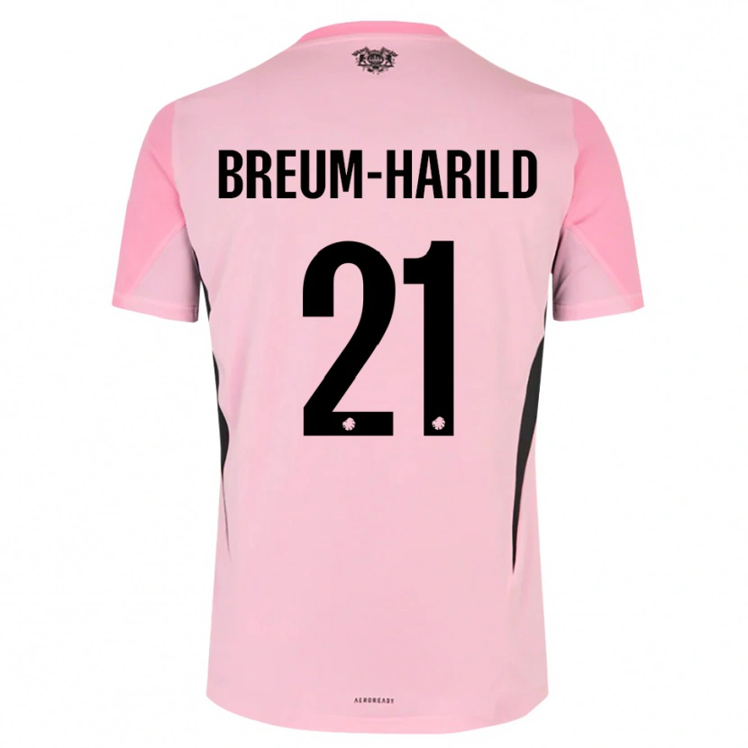 Danxen Mujer Camiseta Tobias Breum-Harild #21 Negro Rosa Portero Equipación 2025/26 La Camisa México