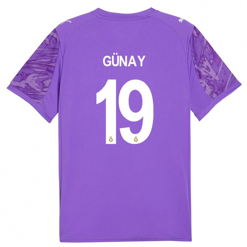 Danxen Mujer Camiseta Günay Güvenç #19 Blanco Morado Portero Equipación 2025/26 La Camisa México