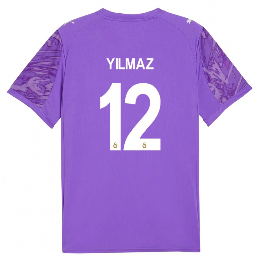 Danxen Mujer Camiseta Arda Yılmaz #12 Blanco Morado Portero Equipación 2025/26 La Camisa México