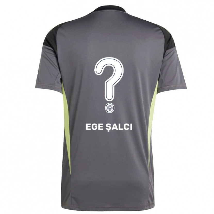 Danxen Mujer Camiseta Yağız Ege Şalcı #0 Gris Tenue Negro Portero Equipación 2025/26 La Camisa México
