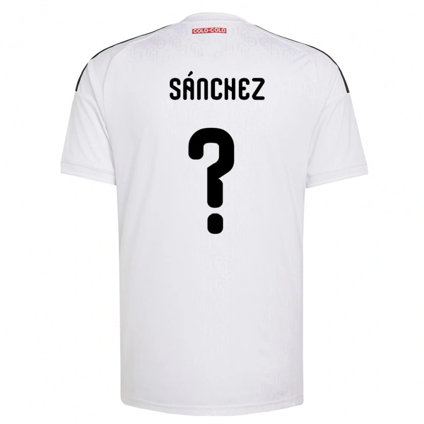 Danxen Niño Camiseta Bastian Sánchez #0 Blanco Negro 1ª Equipación 2026/27 La Camisa México