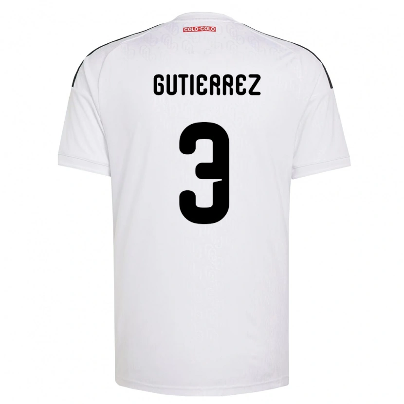 Danxen Niño Camiseta Daniel Gutiérrez #3 Blanco Negro 1ª Equipación 2026/27 La Camisa México