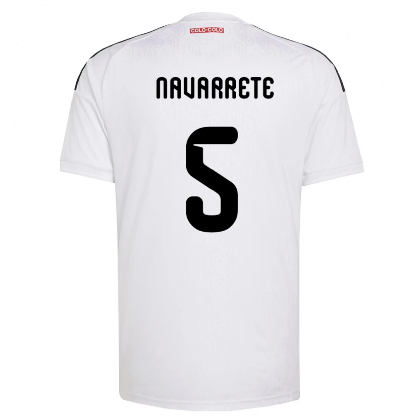 Danxen Niño Camiseta Martín Navarrete #5 Blanco Negro 1ª Equipación 2026/27 La Camisa México