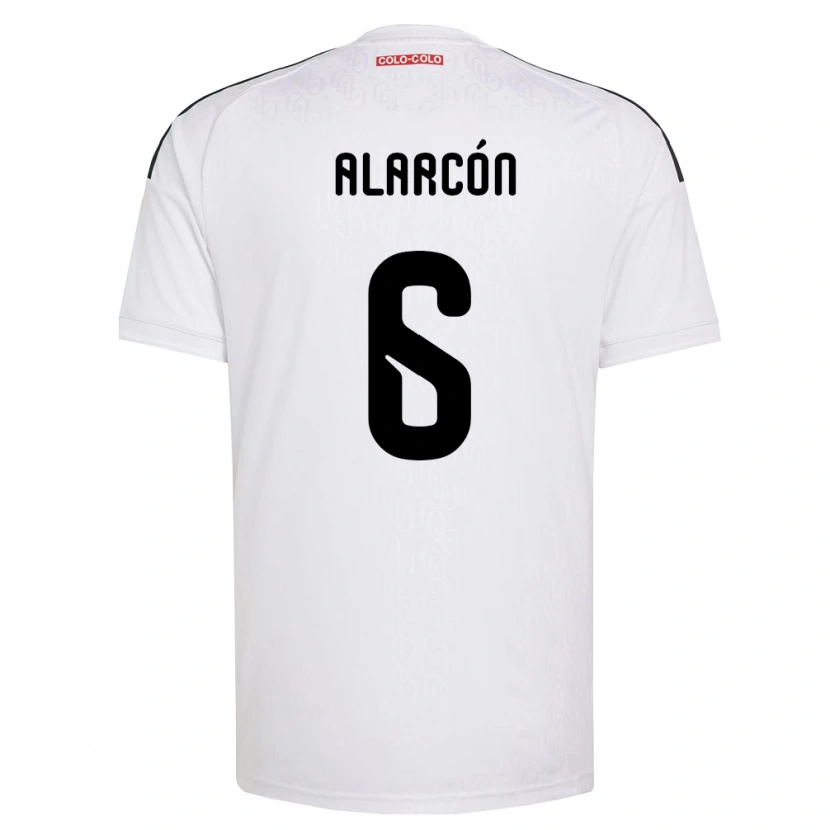 Danxen Niño Camiseta Tomás Alarcón #6 Blanco Negro 1ª Equipación 2026/27 La Camisa México