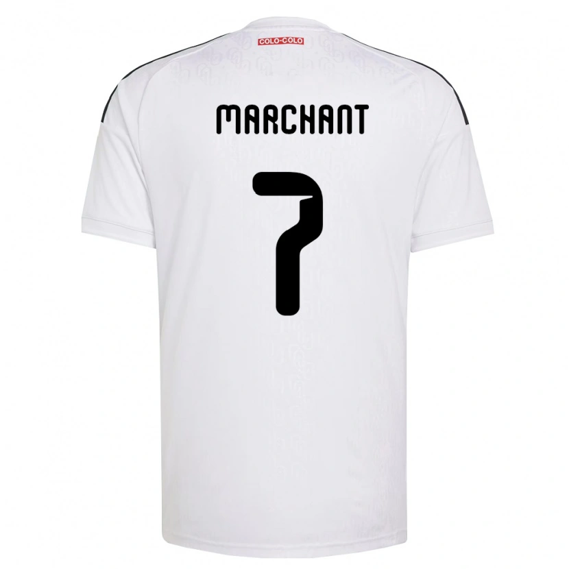 Danxen Niño Camiseta Francisco Marchant #7 Blanco Negro 1ª Equipación 2026/27 La Camisa México
