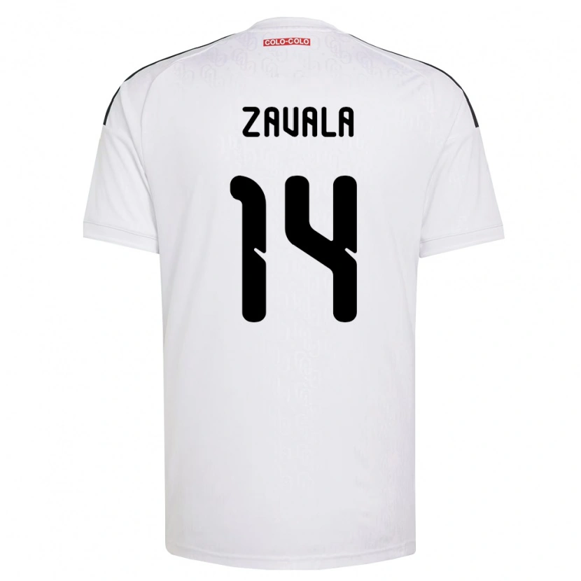 Danxen Niño Camiseta Cristián Zavala #14 Blanco Negro 1ª Equipación 2026/27 La Camisa México