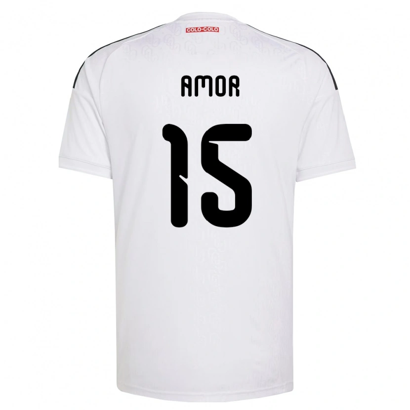 Danxen Niño Camiseta Emiliano Amor #15 Blanco Negro 1ª Equipación 2026/27 La Camisa México