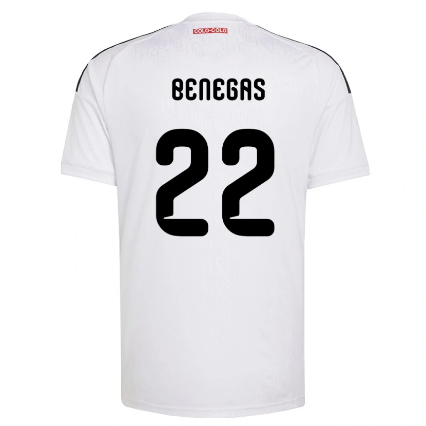Danxen Niño Camiseta Leandro Benegas #22 Blanco Negro 1ª Equipación 2026/27 La Camisa México